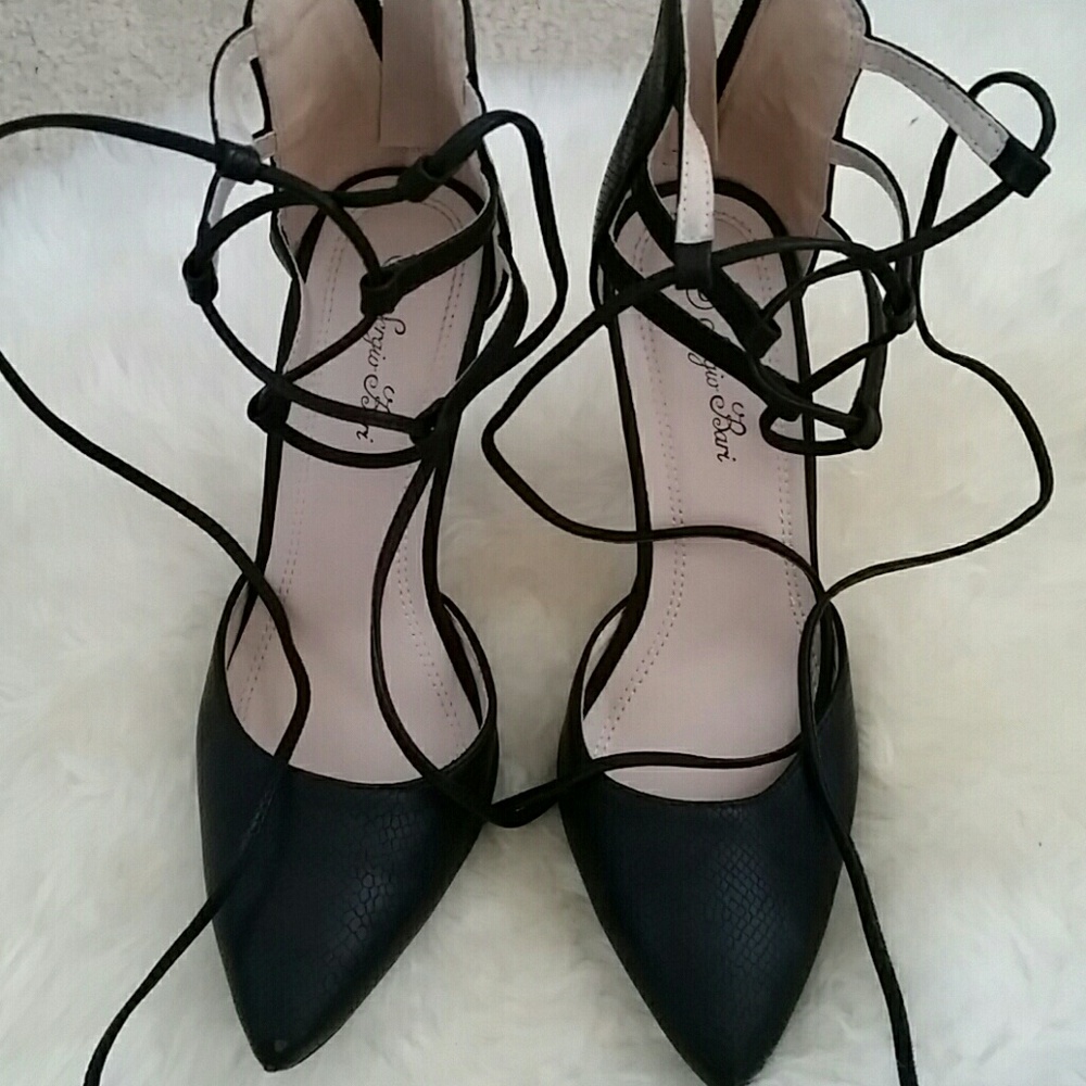 Lace up heels